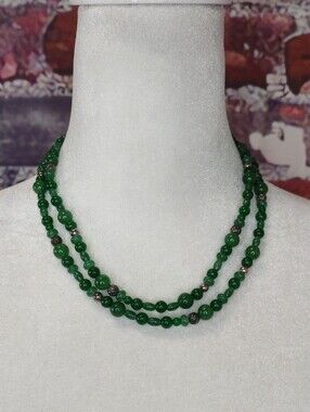 Carolyn Pollack Green Chalcedony/Sterling Silver Necklace
